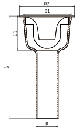 鑄鐵加長防返溢地漏結(jié)構(gòu)圖